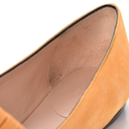 Gucci Kid Scamosciato GG Marmont Fringe Flats 39 Crystal Copper 5 of 10
