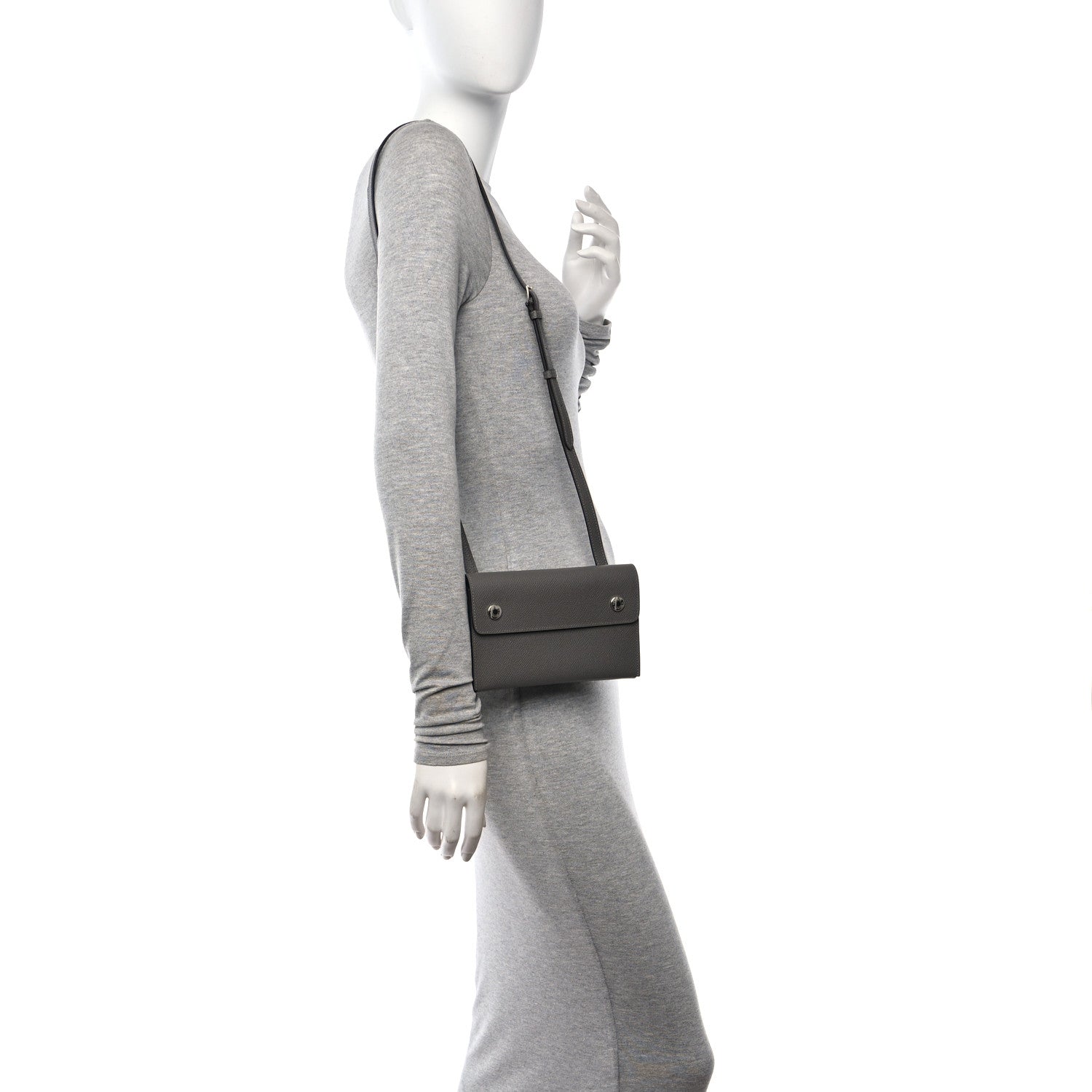Hermes Epsom Hermesnap Wallet Gris Meyer 2 of 12