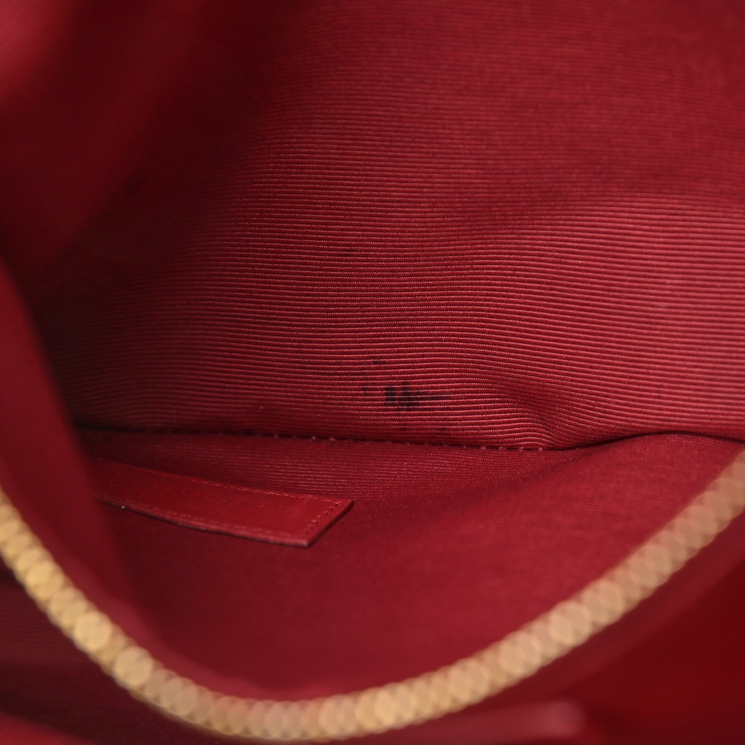 Saint Laurent Smooth Calfskin Matelasse Chevron Monogram Shopping Bag Red 15 of 15