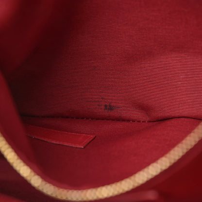 Saint Laurent Smooth Calfskin Matelasse Chevron Monogram Shopping Bag Red 15 of 15