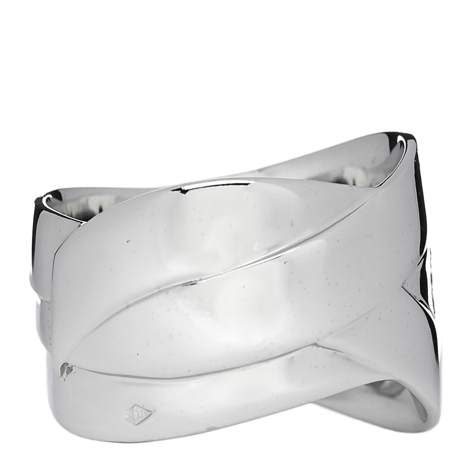 Chanel 18K White Gold Diamond Bolduc Ring 54 7 3 of 6
