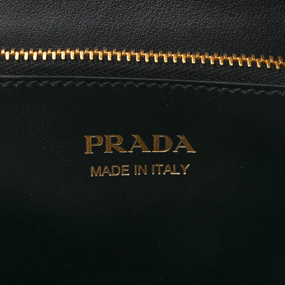 Prada Saffiano Cuir Calfskin Medium Monochrome Top Handle Tote Black 6 of 8