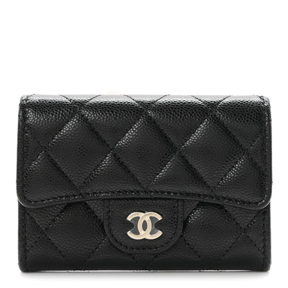 Chanel Caviar Quilted Flap Card Holder Black 1 of 9