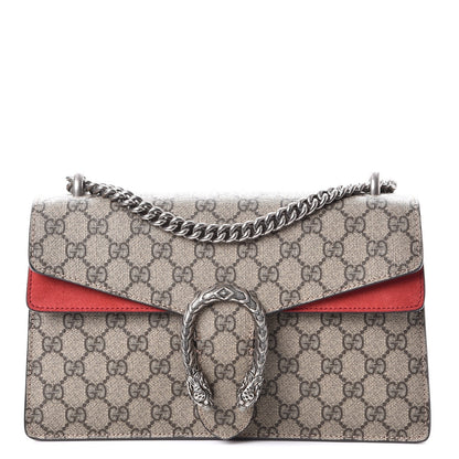 Gucci GG Supreme Monogram Small Dionysus Shoulder Bag Red 1 of 8