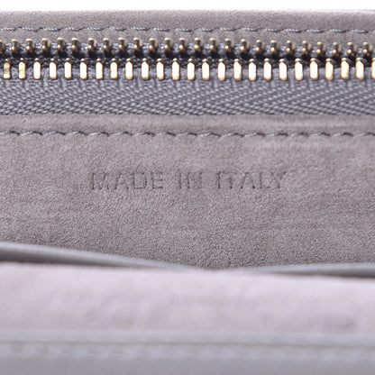 Christian Dior Lambskin Cannage Dioraddict Wallet on Chain Clutch Grey 7 of 14