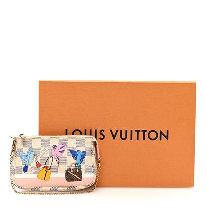 Louis Vuitton Damier Azur 2018 Christmas Animation Mini Pochette Accessories 10 of 10