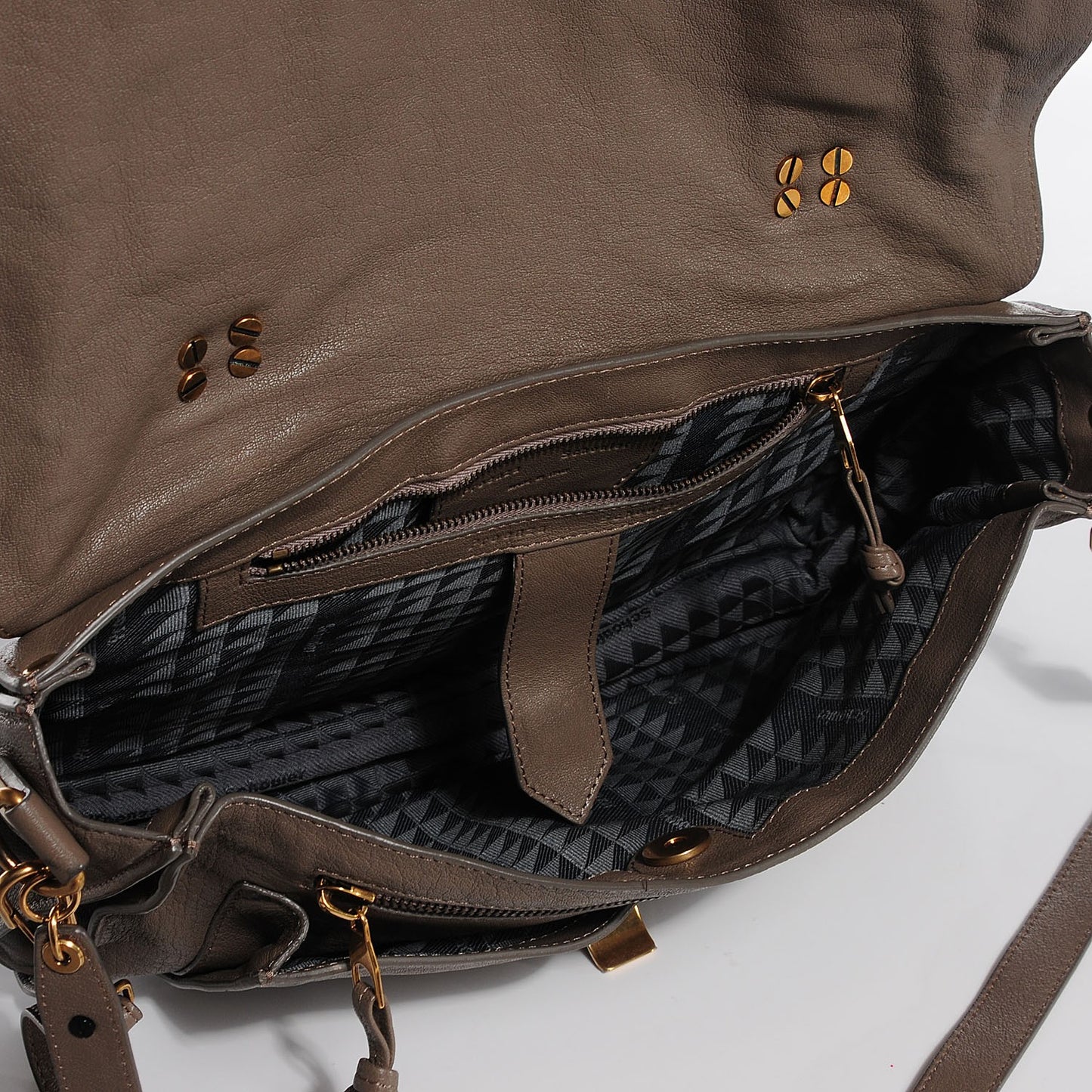 Lambskin Medium PS1 Satchel Smoke