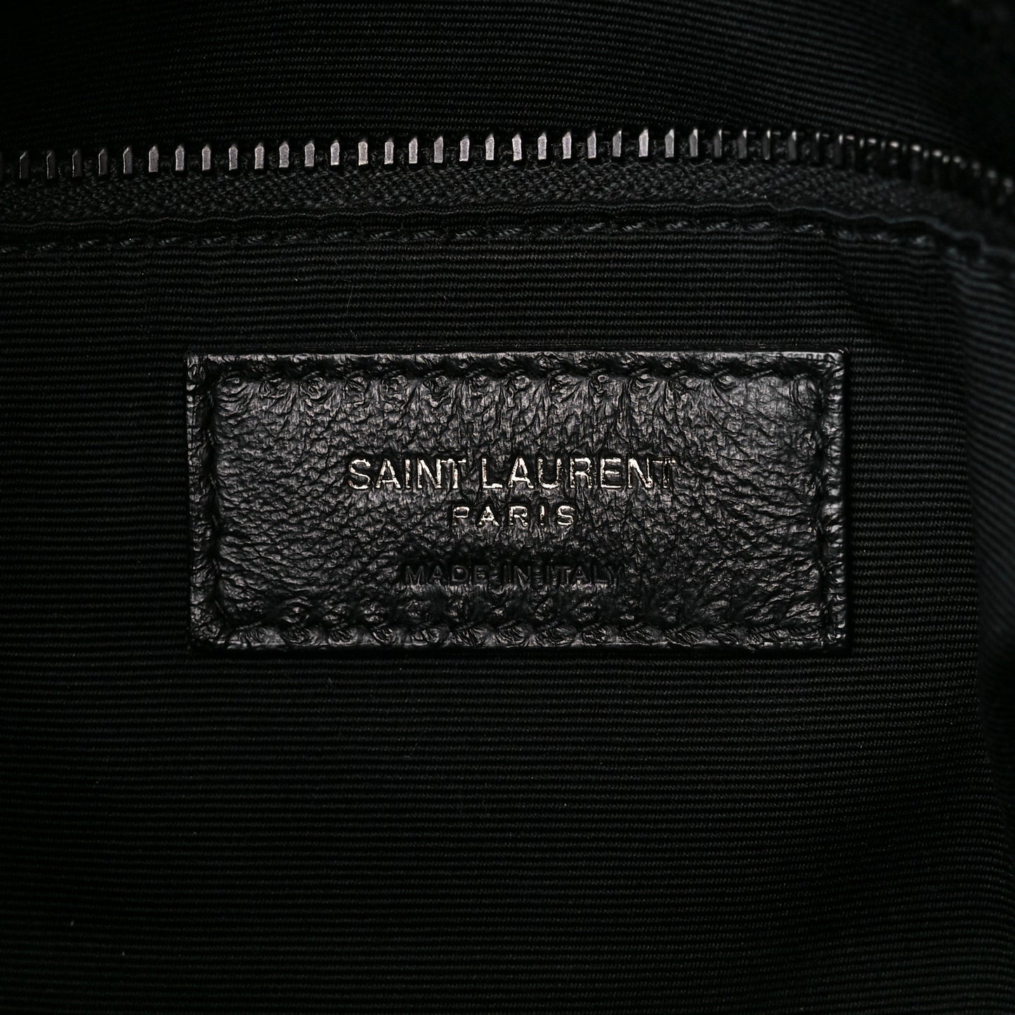 Lambskin Quilted Monogram Monochrome Small Loulou Puffer Chain Satchel Black