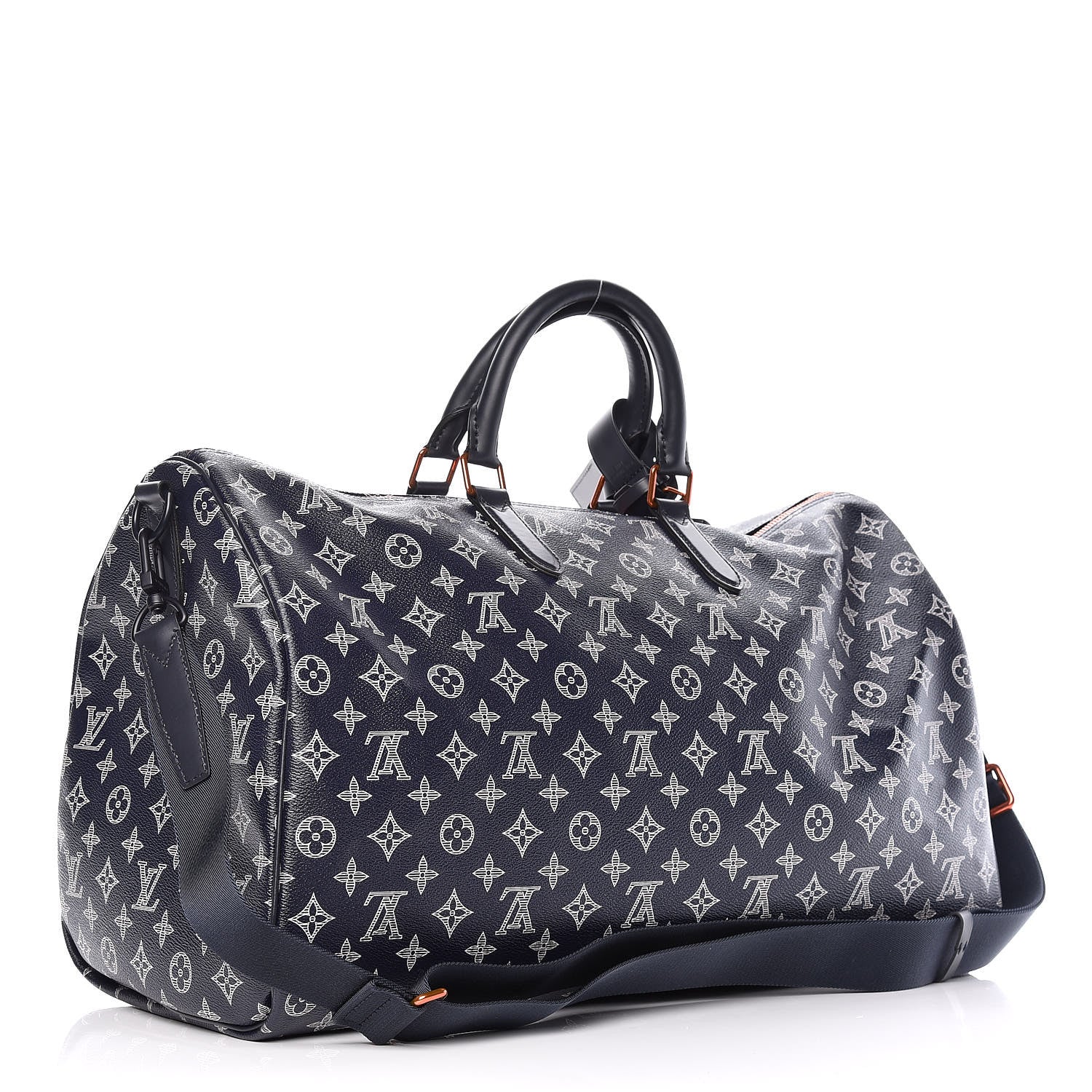 Louis Vuitton Monogram Upside Down Keepall Bandouliere 50 Ink 3 of 10