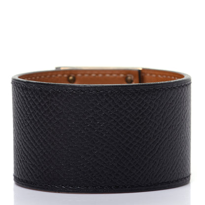 Hermes Epsom Kelly Dog Bracelet Black 3 of 6