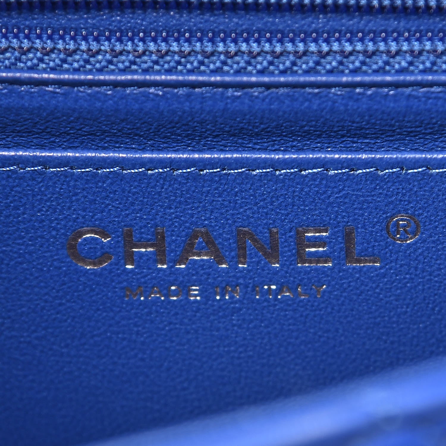 Chanel Lambskin Quilted Mini Rectangular Flap Royal Blue 8 of 10