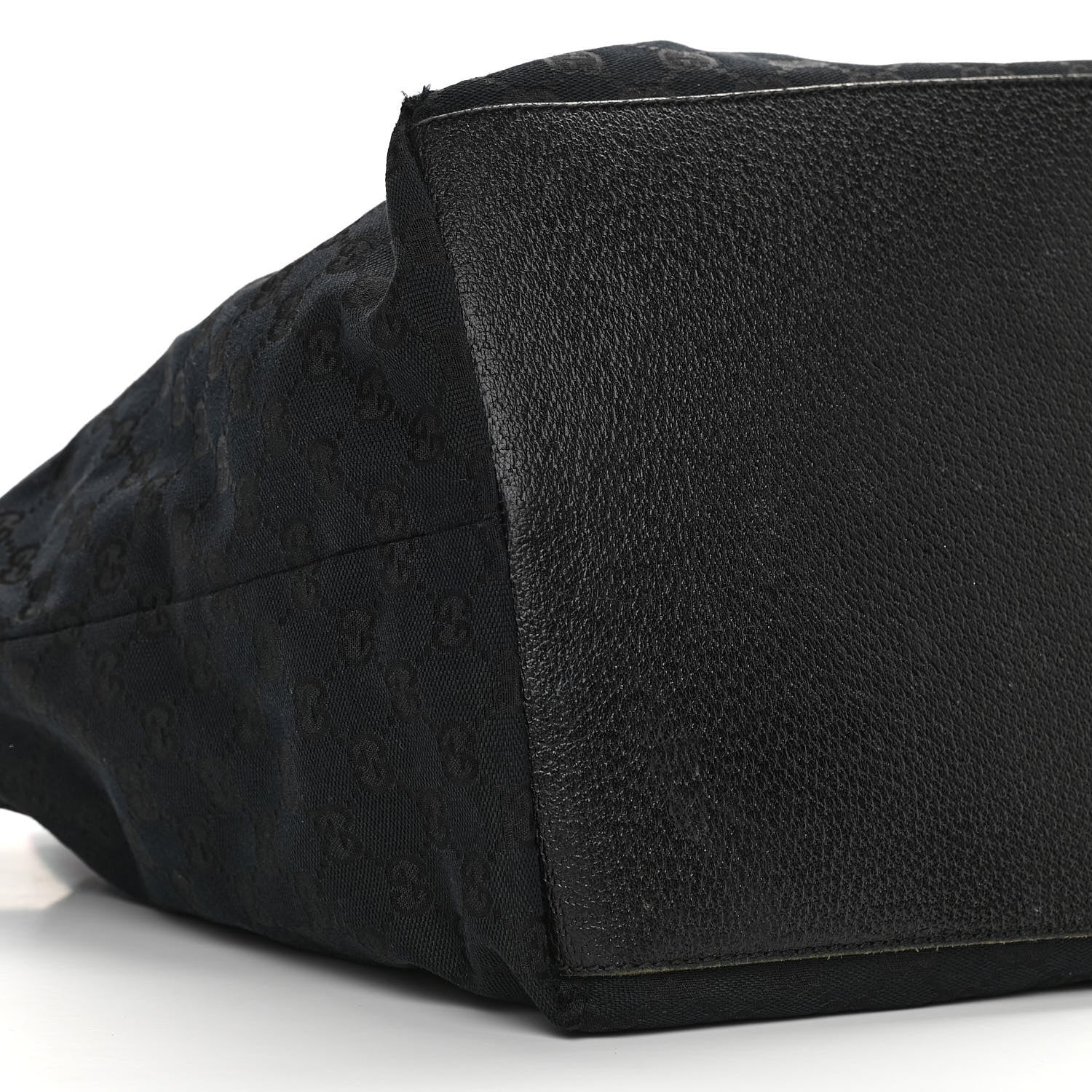 Gucci GG Monogram Large Web Handle Bucket Tote Black 9 of 12