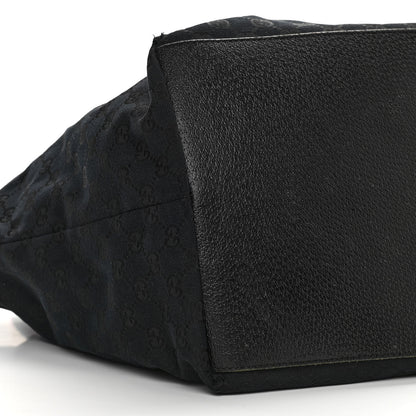 Gucci GG Monogram Large Web Handle Bucket Tote Black 9 of 12