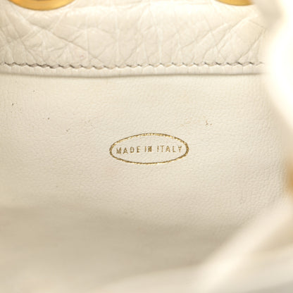 Chanel Lambskin CC Drawstring Bucket Bag White 8 of 17