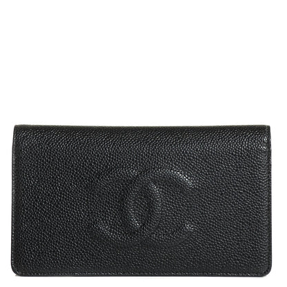 Chanel Caviar Yen CC Wallet Black 10 of 18