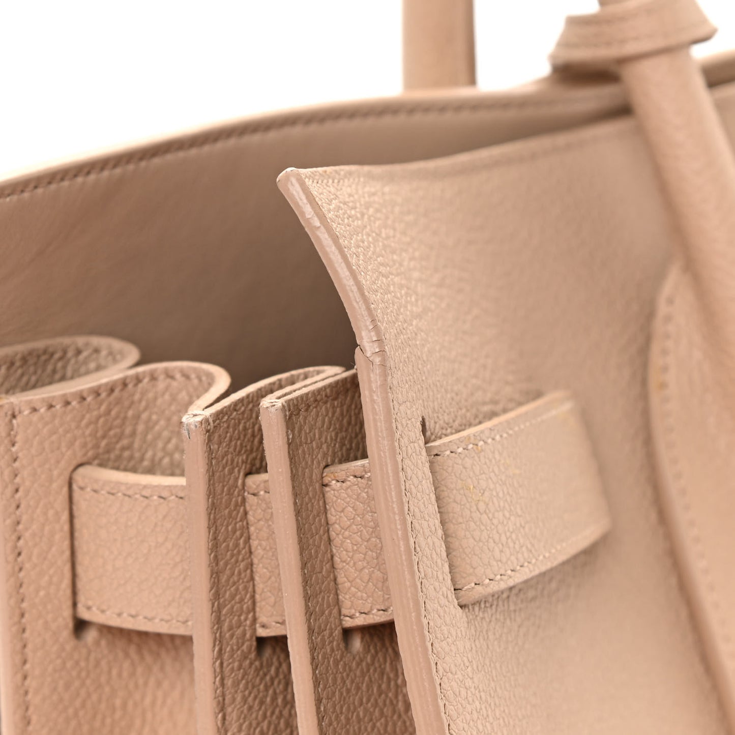 Grained Calfskin Small Sac De Jour Nude Powder