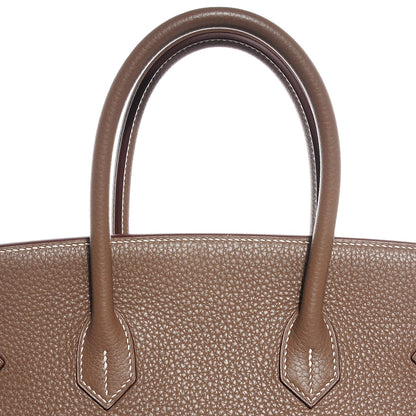 Hermes Taurillon Clemence Birkin 35 Etoupe 10 of 22