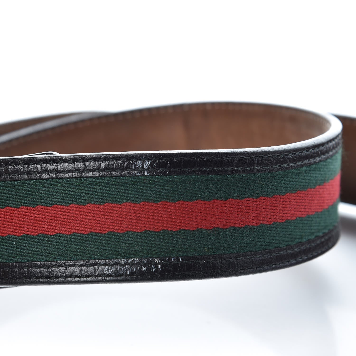 Gucci Calfskin Web Interlocking G Belt 105 42 Black 6 of 9