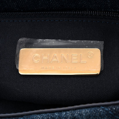 Chanel Denim Quilted Medium Chanel 19 Flap Blue 6 of 11