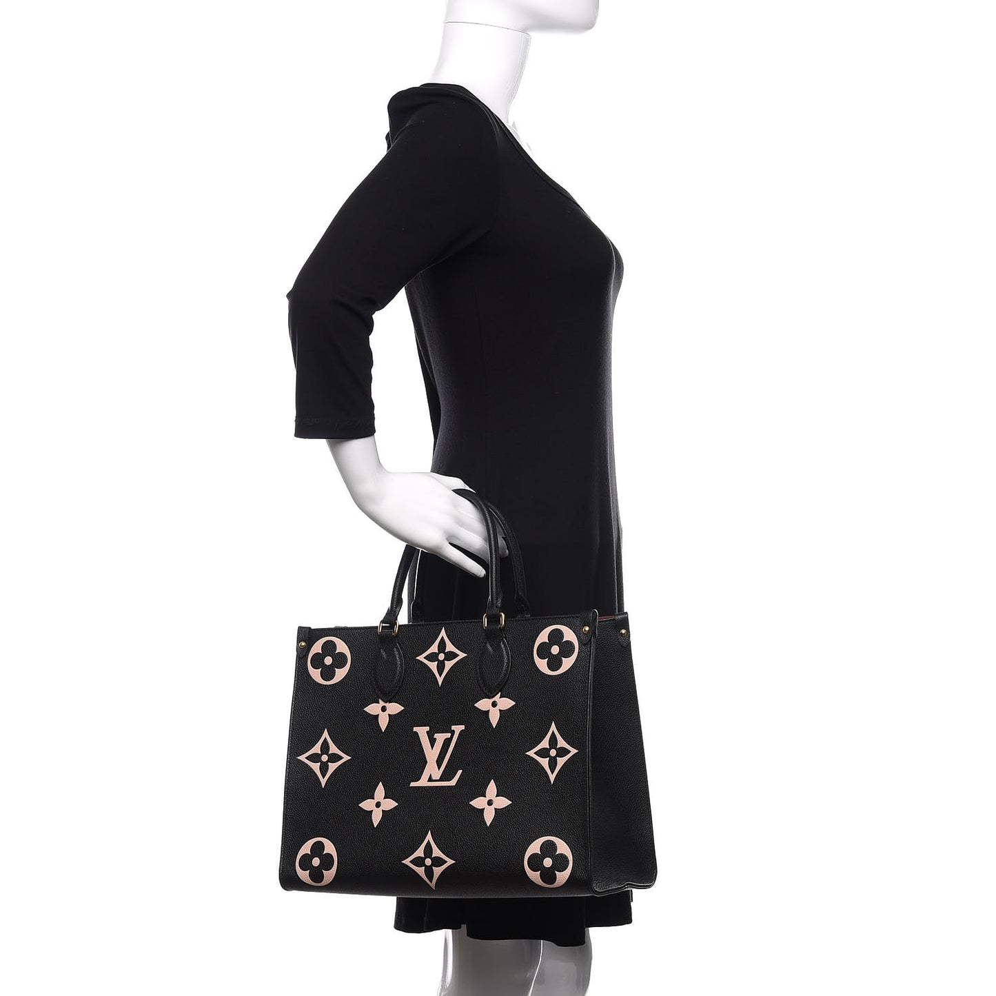 Empreinte Monogram Giant Onthego MM Black Beige