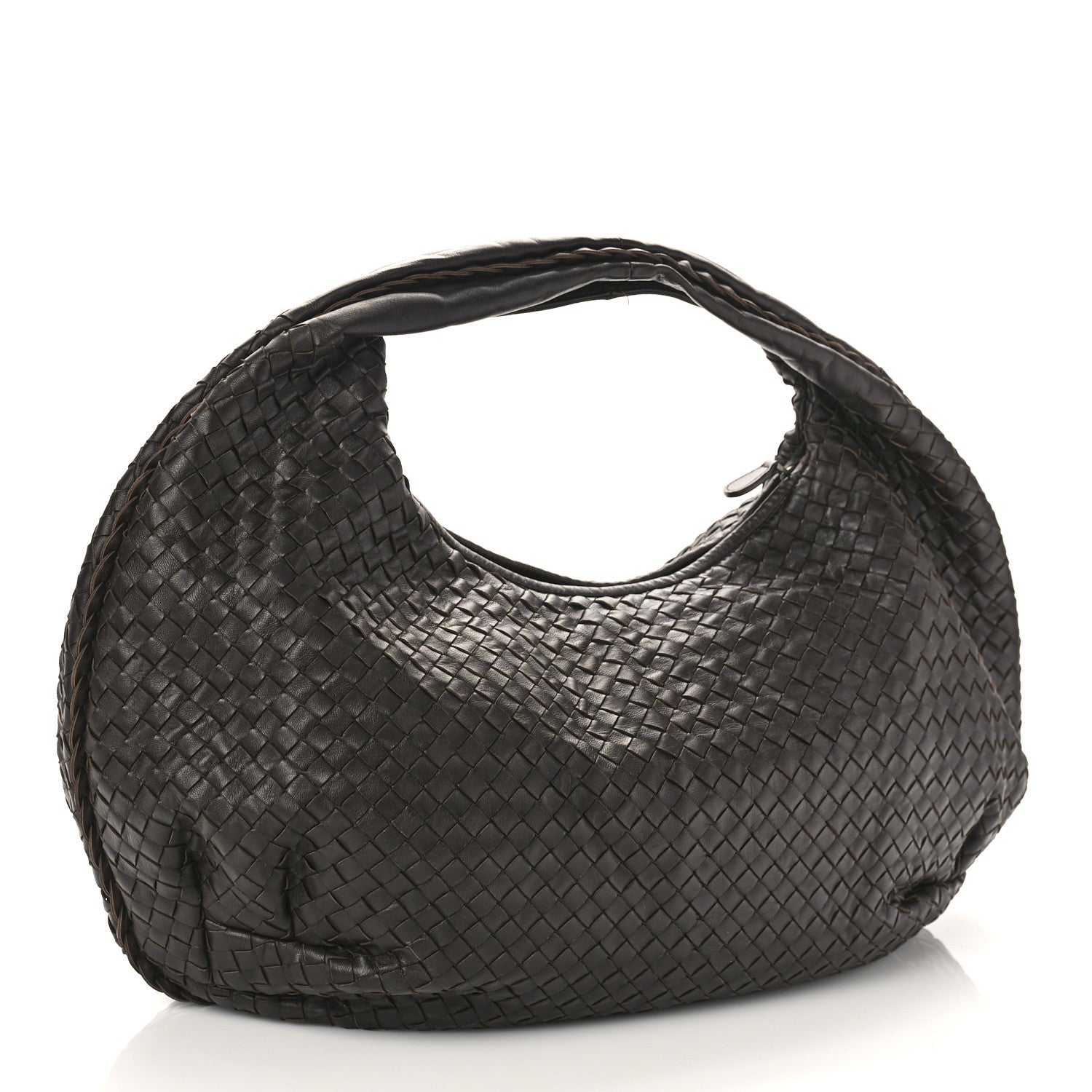 Bottega Veneta Nappa Intrecciato Large Veneta Hobo Ebano 2 of 9