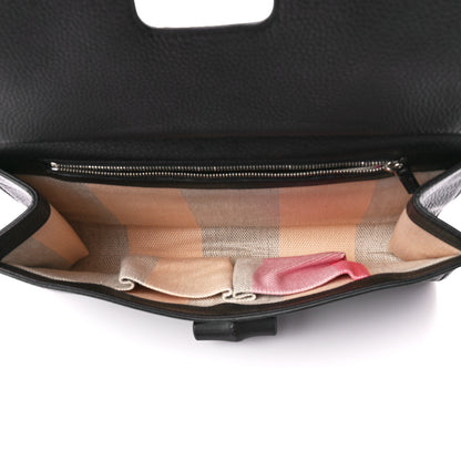 Gucci Pebbled Calfskin Bamboo Daily Clutch Black 5 of 13