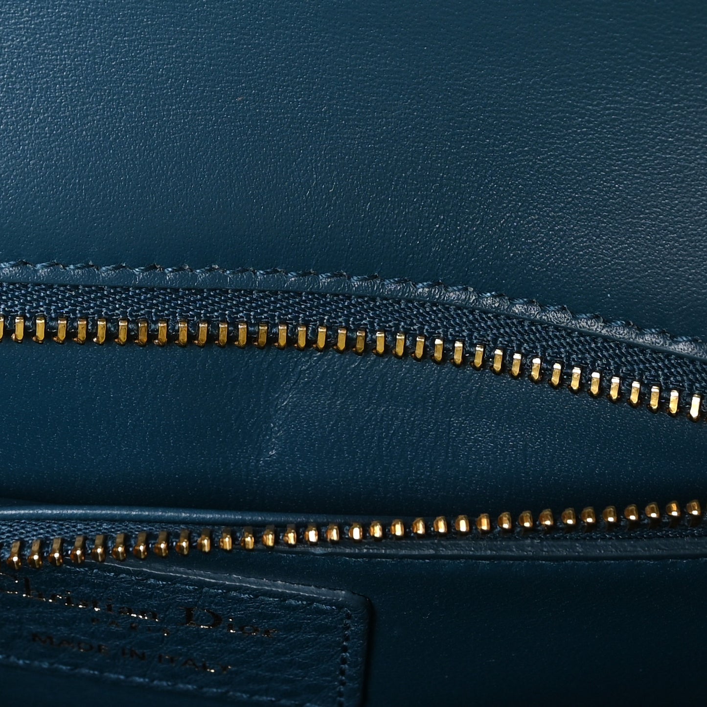 Grained Calfskin 30 Montaigne Flap Bag Blue