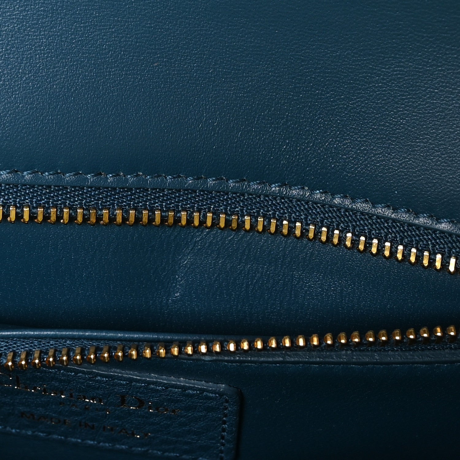 Christian Dior Grained Calfskin 30 Montaigne Flap Bag Blue 7 of 11