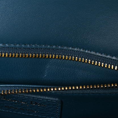 Christian Dior Grained Calfskin 30 Montaigne Flap Bag Blue 7 of 11
