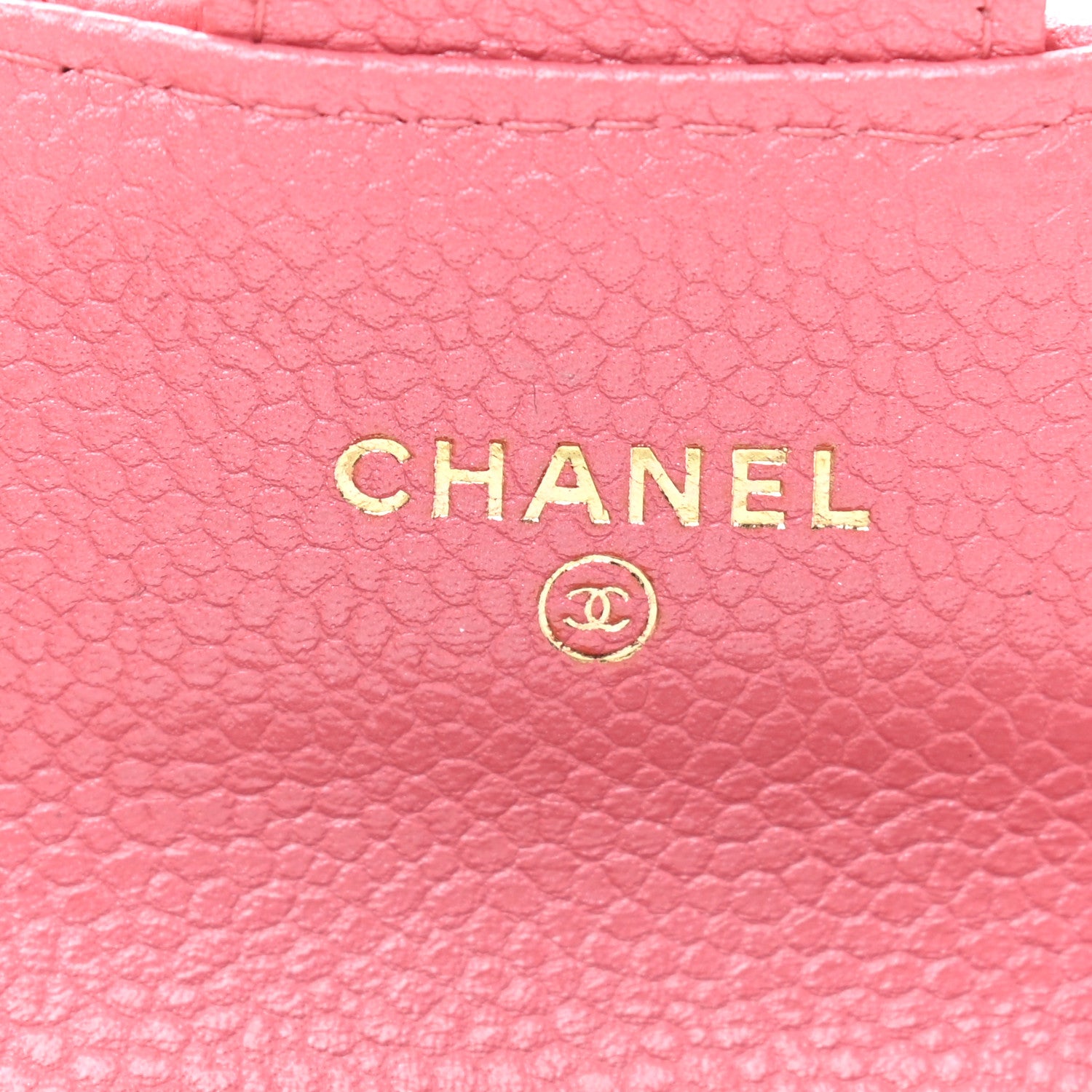 Chanel Caviar Quilted Flap Card Holder Wallet Pink 6 of 9