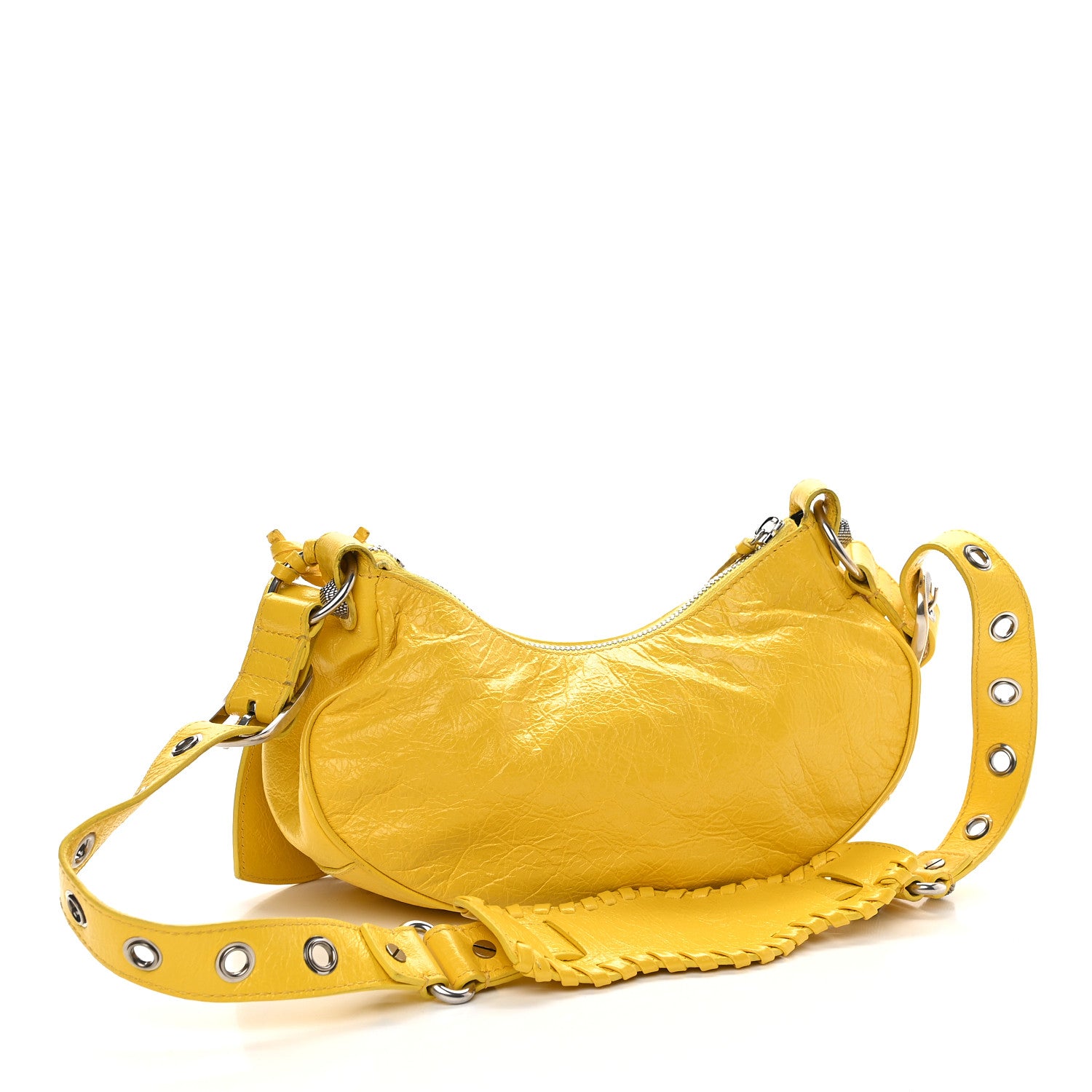 Balenciaga Agneau Arena Le Cagole Shoulder Bag XS Yellow 2 of 10