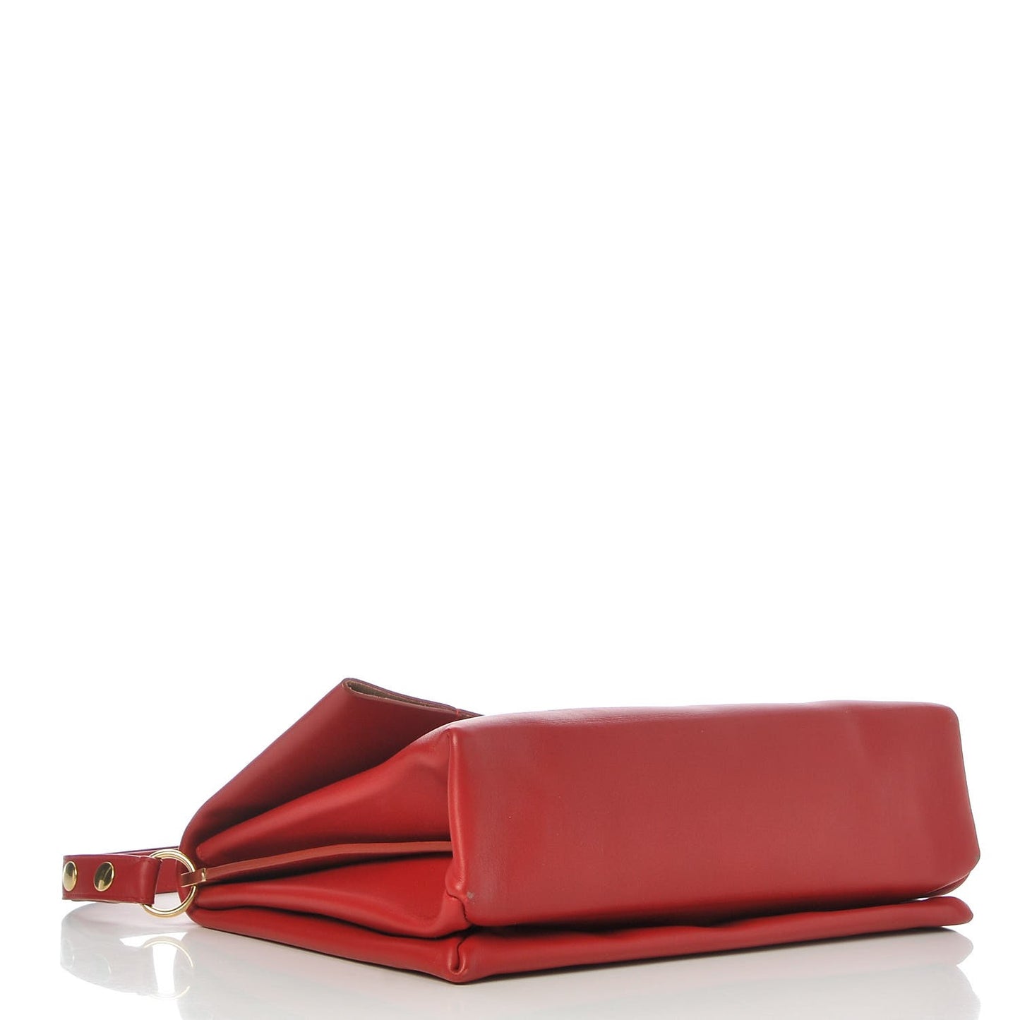 Calfskin Blade Flap Bright Red