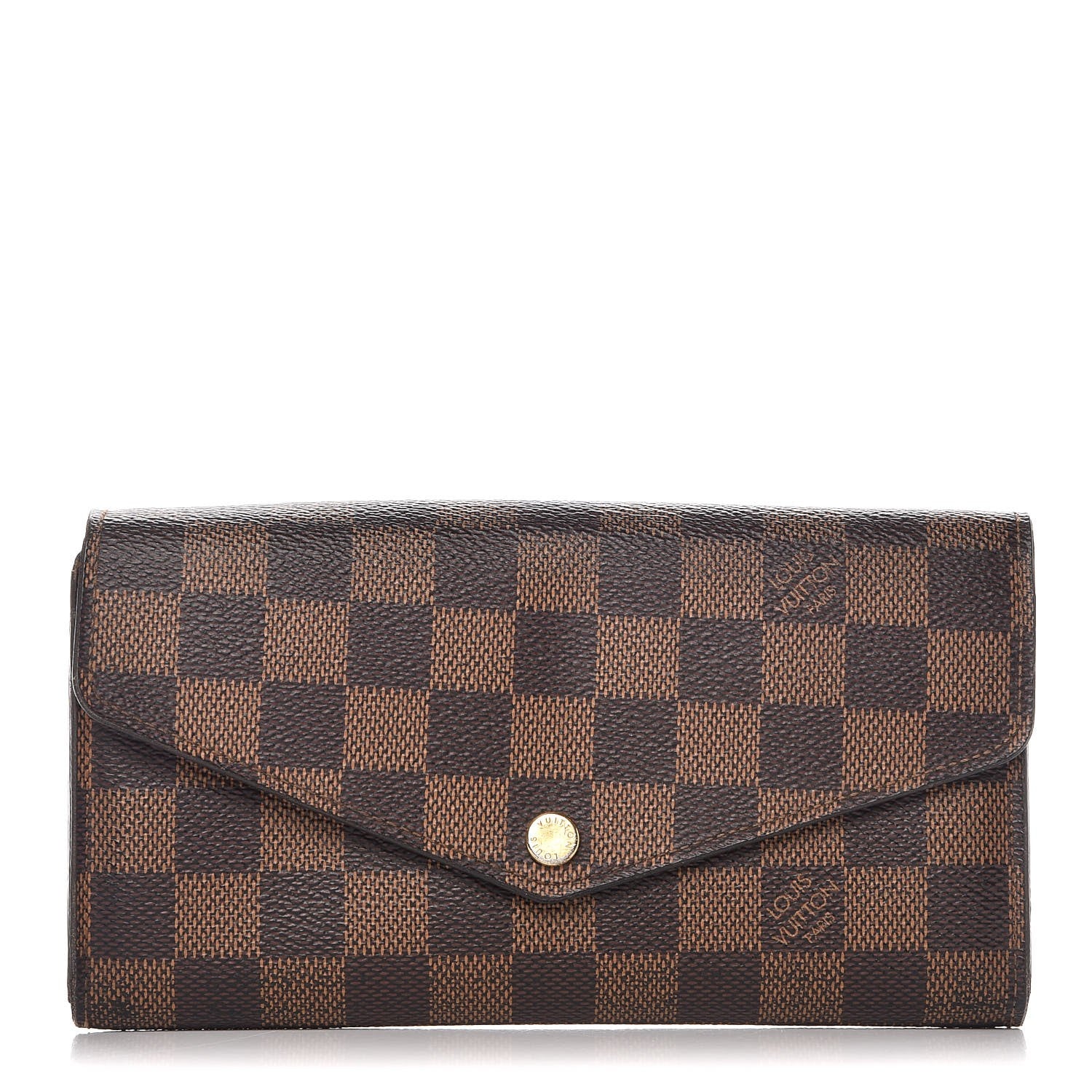 Louis Vuitton Damier Ebene Sarah Wallet NM 1 of 6