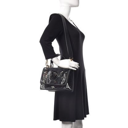 Fendi TPU FF Vitello Century F is Fendi Kan I Shoulder Bag Black 2 of 8