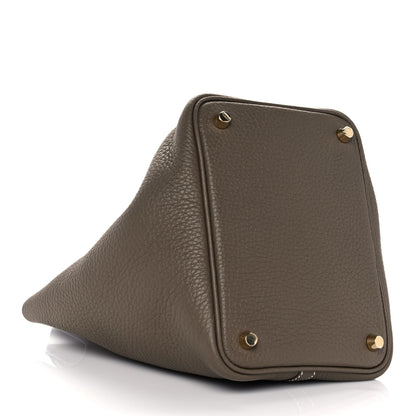 Hermes Taurillon Clemence Picotin Lock 18 PM Etoupe 4 of 9
