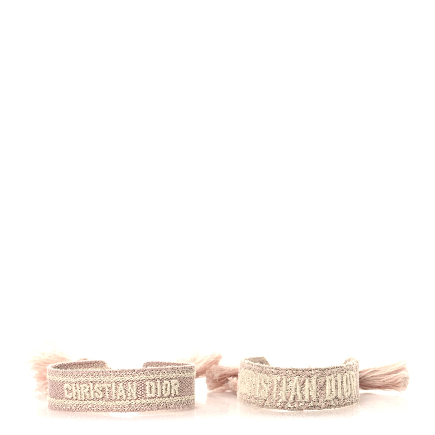 Christian Dior Woven Cotton J'Adior Friendship Bracelet Set Pink 1 of 4
