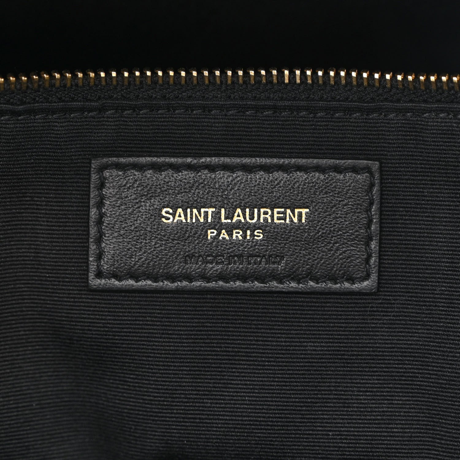 Saint Laurent Grain de Poudre Matelasse Chevron Medium Tribeca Shopping Bag Black 7 of 13