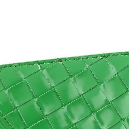 Bottega Veneta Brushed Calfskin Intrecciato Cradle Fold Over Shoulder Bag Parakeet 10 of 13