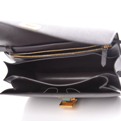 Celine Liege Calfskin Medium Classic Box Flap Bag Liquorice 5 of 10