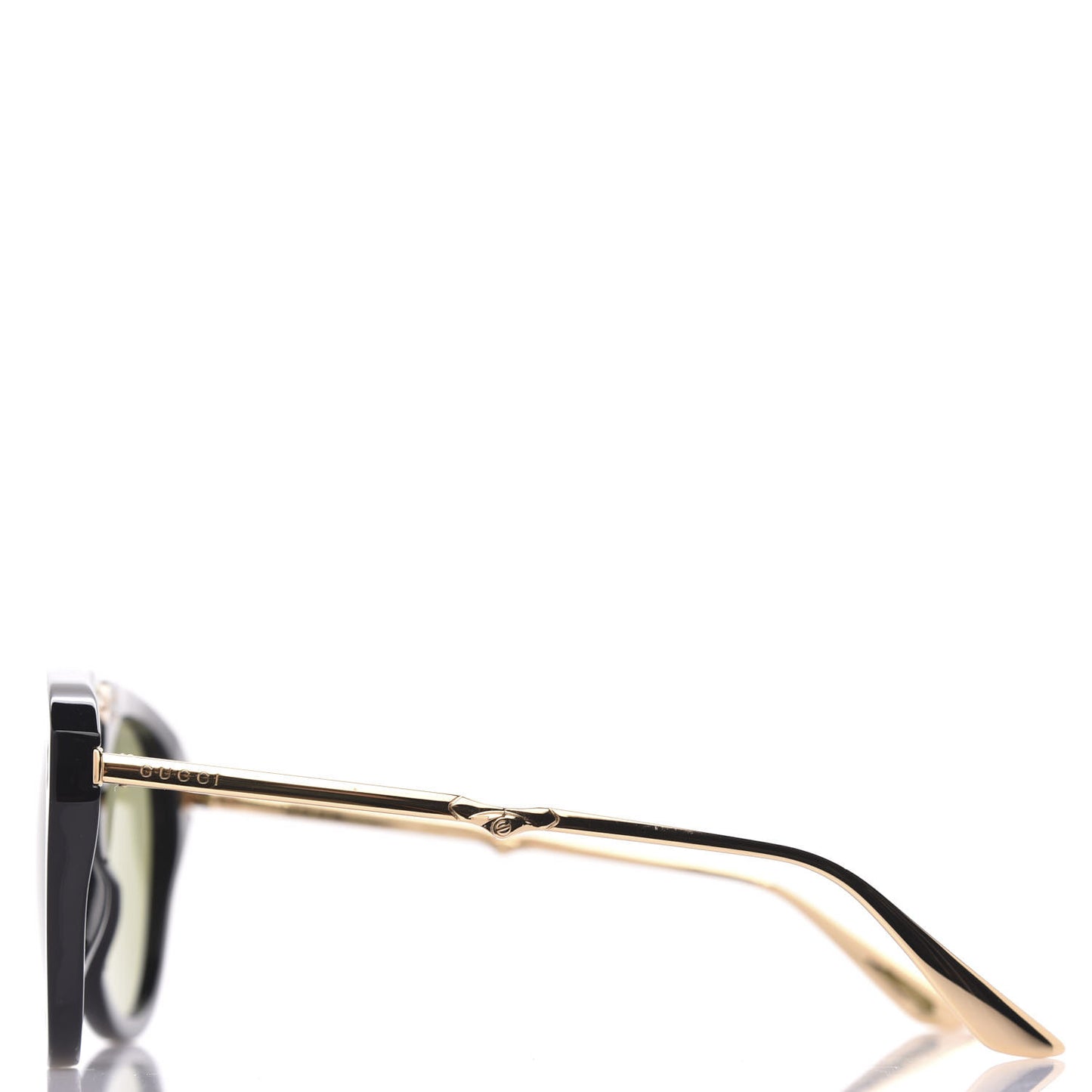 Folding Aviator Sunglasses GG0305S Black Gold