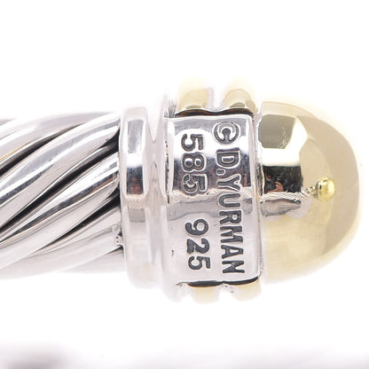 David Yurman Sterling Silver 14K Yellow Gold 10mm Cable Classics Bracelet 5 of 5
