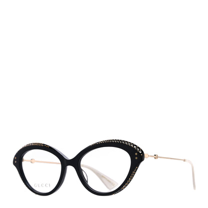 Gucci Crystal Cat Eye Glasses GG0215O Black 1 of 7