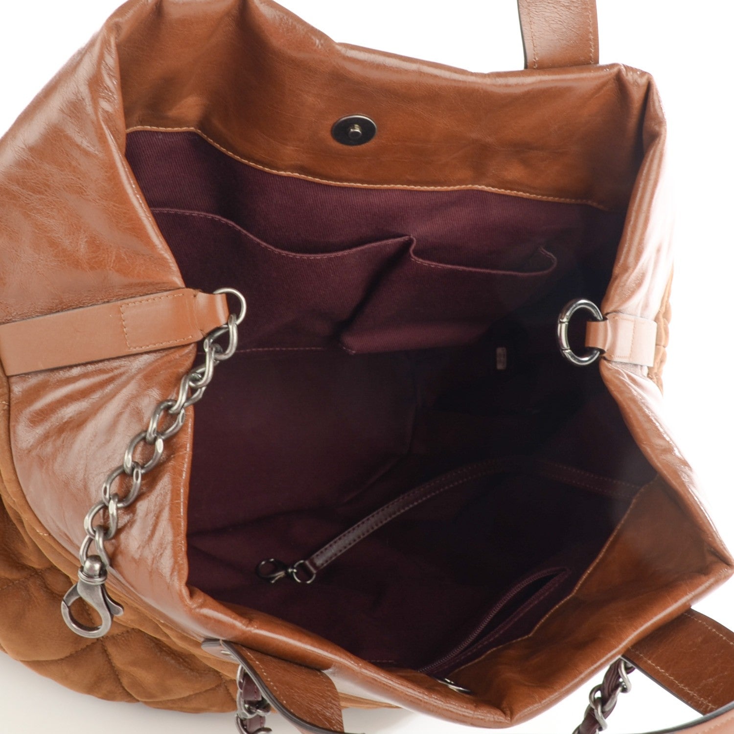 Chanel Iridescent Calfskin Large In The Mix Tote Light Brown 5 of 7