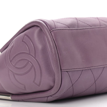 Chanel Lambskin Stitched Medium Ultimate Soft Tote Light Purple 7 of 10