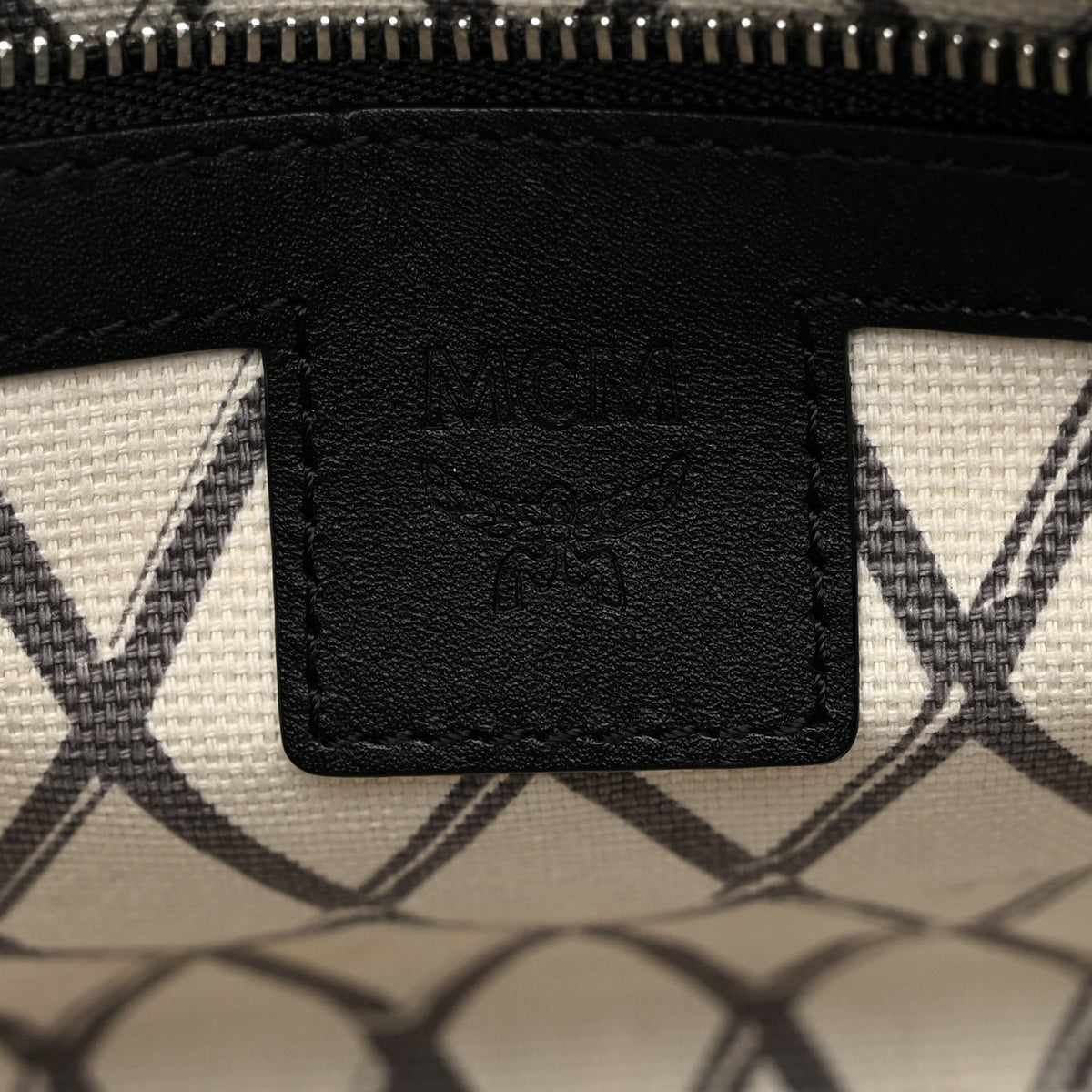 MCM Visetos Mini Toni Shopper Tote Black 6 of 9