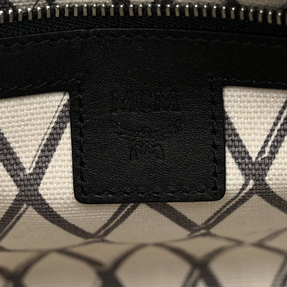 MCM Visetos Mini Toni Shopper Tote Black 6 of 9
