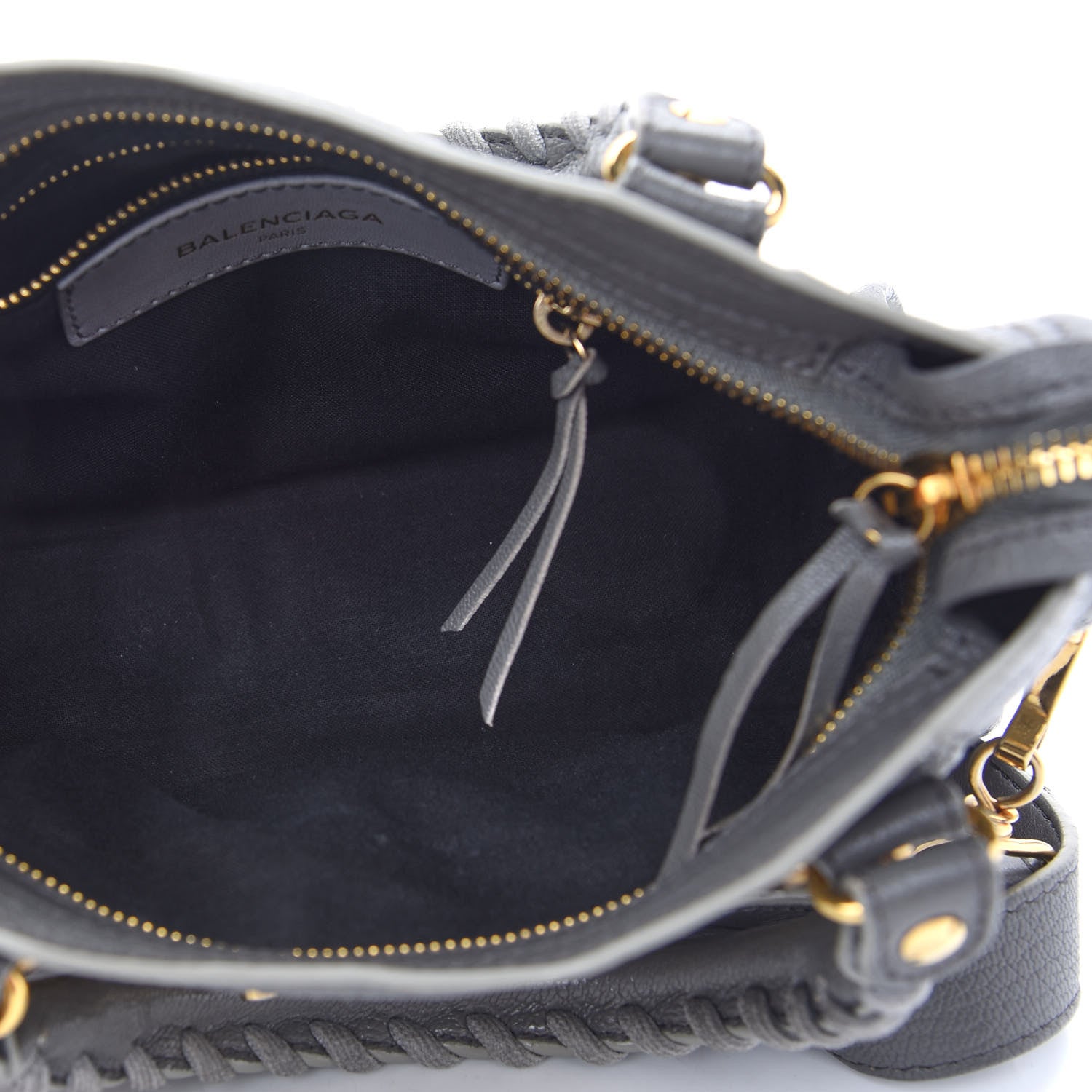 Balenciaga Chevre Gold Metallic Edge Hardware Mini City Gris Acier 5 of 10