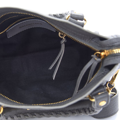 Balenciaga Chevre Gold Metallic Edge Hardware Mini City Gris Acier 5 of 10