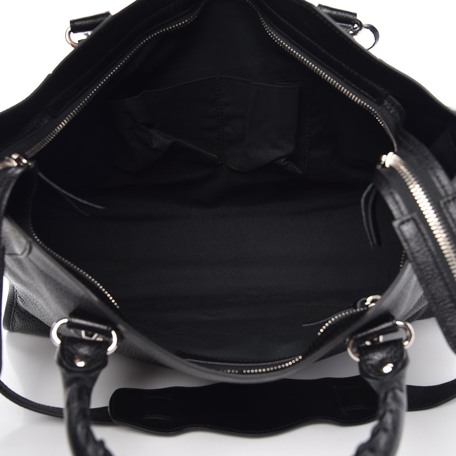 Balenciaga Chevre Silver Metallic Edge Hardware City Black 6 of 8
