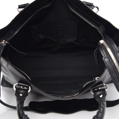 Balenciaga Chevre Silver Metallic Edge Hardware City Black 6 of 8